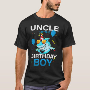 Oom van de Birthday Boy Shark Ocean Theme Matchi T-shirt