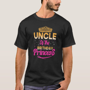 Oom van de Birthday prinses Matching Birthday O T-shirt