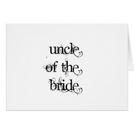 Oom van de Bride (Voorkant Horizontaal)