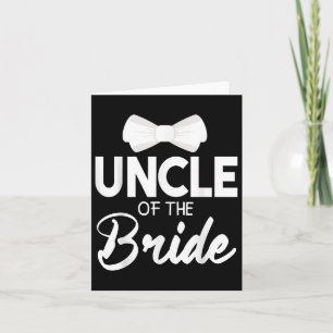 Oom van de Bride Groom Happy Wedding Gehuwd met on Kaart