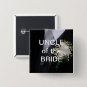 Oom van de bride vierkante button 5,1 cm (Voorkant /achterkant)