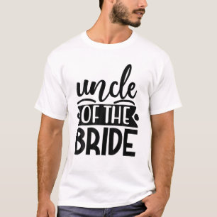 Oom van de bruid bijpassende trouw- en vrijgezelle t-shirt