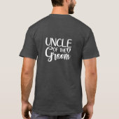 Oom van de bruidegom t-shirt (Achterkant)