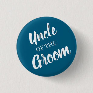 oom van de bruidegom trouwknop ronde button 3,2 cm
