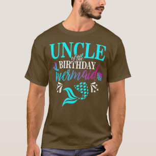 Oom van de dag van de zeemeerminnende familie Tshi T-shirt