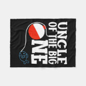 Oom van de grote Vist eerste verjaardag Fleece Deken (Voorkant (Horizontaal))