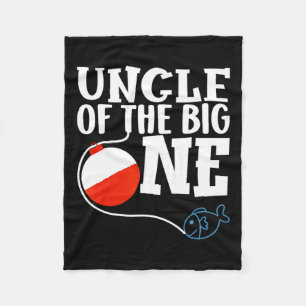 Oom van de grote Vist eerste verjaardag Fleece Deken