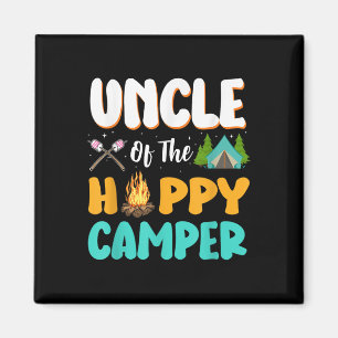 Oom van de Happy Camper Familie Camping Verjaardag Magneet