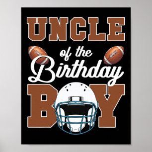 Oom van de jarige jongen Voetbalfeest Familie Moed Poster