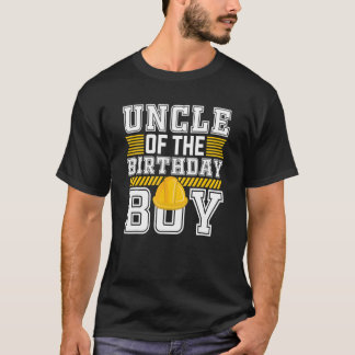 Oom van de jongen verjaardag voor graafmachine the t-shirt