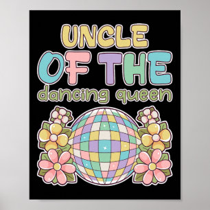 Oom van de koningin danst retro 17e verjaardag Fam Poster
