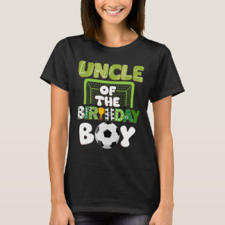 Oom van de verjaardag Boy Soccer Family Party Deco T-shirt
