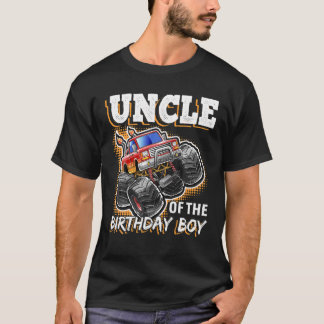 Oom van de Verjaardag Jongen Monster Truck Verjaar T-shirt