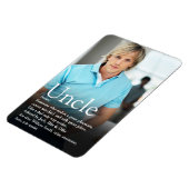 Oom van de Wereld, Oomdefinitie Foto Magneet (Linkerzijde)