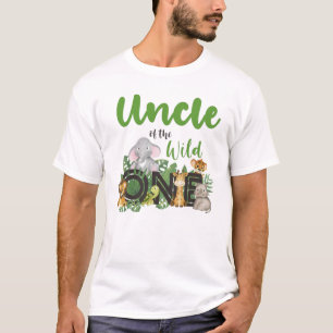 Oom van de Wild One Matching Family Safari T-shirt