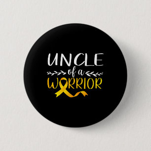 Oom van een kind met kinderkanker ronde button 5,7 cm