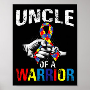 Oom van een Warrior Autisme Bewustheid Poster