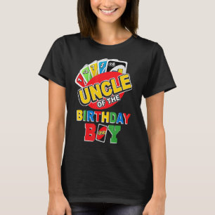 Oom van het Birthday Boy Shirt Uno Dad Papa Fathe