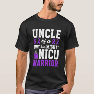Oom van NICU-krijger Micro Preemie Baby Oom T-shirt