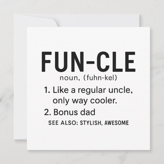 oom-verjaardagsspier kaart (Voorkant)