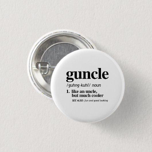 Oom/verzorger Definitie Ronde Button 3,2 Cm (Voorkant /achterkant)