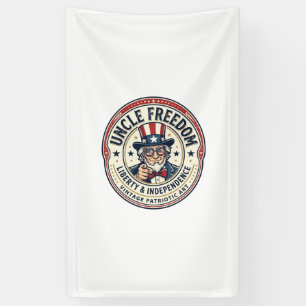 Oom Vrijheid Patriottische Oom Sam Oprichting Kara Spandoek