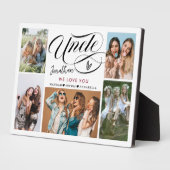 Oom We houden van je fotocollage Fotoplaat (Zijkant)