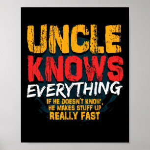 Oom weet alles Funny Oom Vaderdag Gif Poster