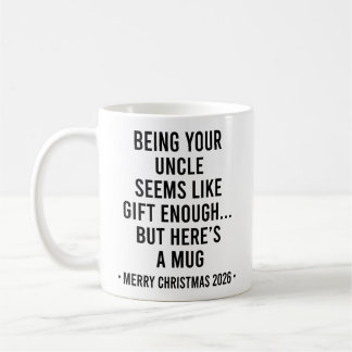Oom zijn is cadeau genoeg Prettig kerstfeest  Koffiemok