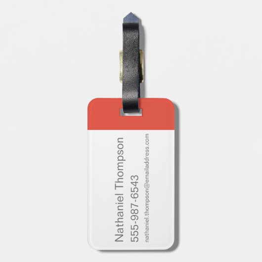 Oompa Loompa Dancing Pattern Bagagelabel (Achterkant verticaal)