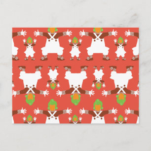 Oompa Loompa Dancing Pattern Briefkaart