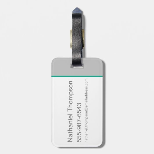 Oompa Loompa Hair Graphic Bagagelabel (Achterkant verticaal)