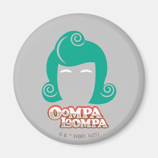 Oompa Loompa Hair Graphic Magneet (Voorkant)