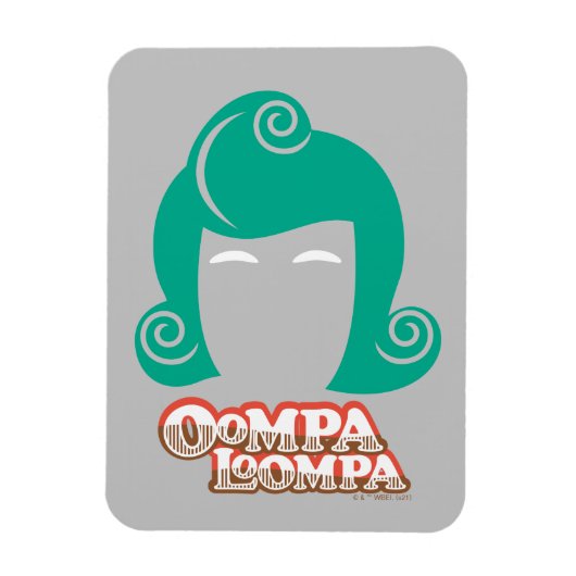 Oompa Loompa Hair Graphic Magneet (Verticaal)