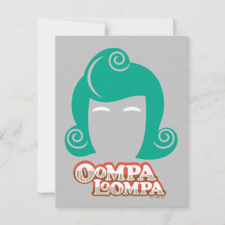 Oompa Loompa Hair Graphic Notitiekaartje
