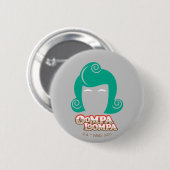 Oompa Loompa Hair Graphic Ronde Button 5,7 Cm (Voorkant /achterkant)