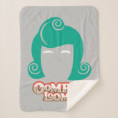 Oompa Loompa Hair Graphic Sherpa Deken (Voorkant)