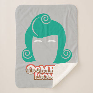 Oompa Loompa Hair Graphic Sherpa Deken