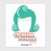 Oompa Loompa Hair Graphic Sticker (Vel)