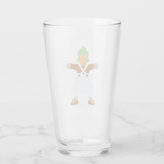 Oompa Loompa wapt uit Glas (Achterkant)