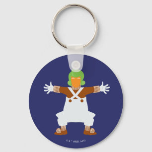 Oompa Loompa wapt uit Sleutelhanger