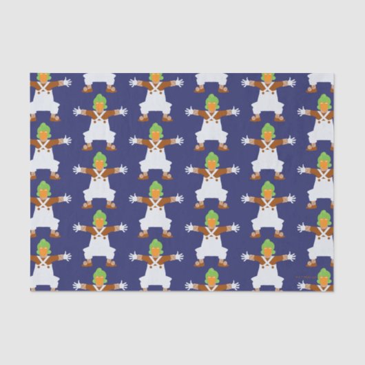 Oompa Loompa wapt uit Tissuepapier (Voorkant)