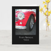 Oom's rode sportwagen kaart (Gele Bloem)