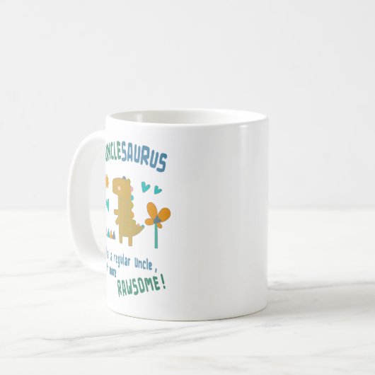 oomSaurus Birthday of Vaderdag Koffiemok (Voorkant links)