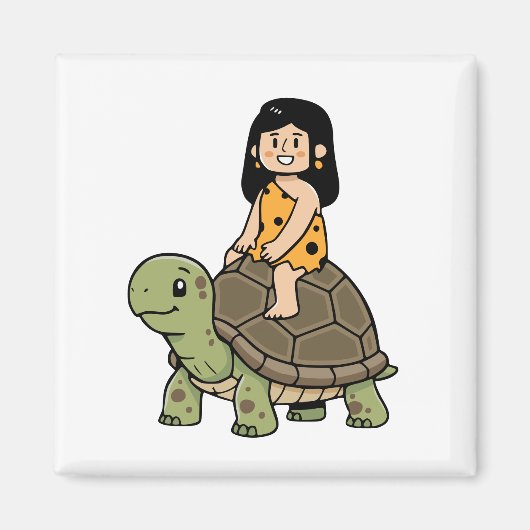 Oona en de Schildpad Magneet (Voorkant)