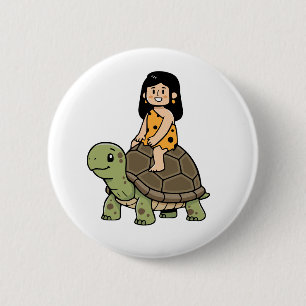 Oona en de Schildpad Ronde Button 5,7 Cm