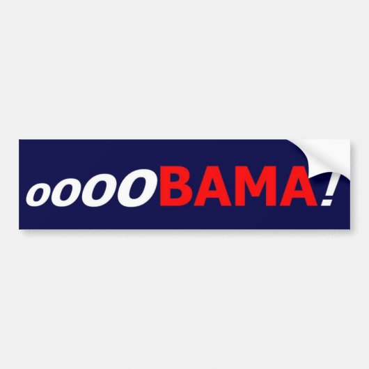 OoOBAMA! Bumpersticker (Voorkant)