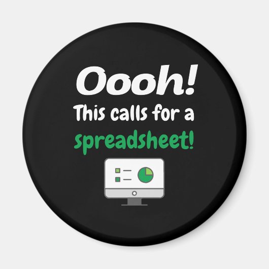 Oooh! Dit vereist een spreadsheet Magneet (Voorkant)