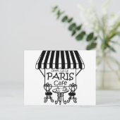 Oooh La La Paris Cafe Briefkaart (Staand voorkant)