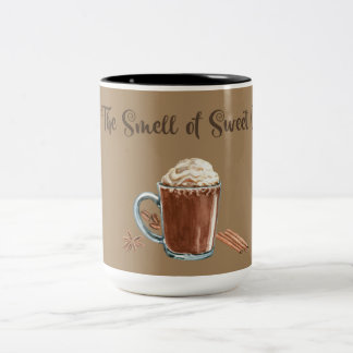 Oooo DE GEURIGE GEUR VAN KOFFIE Tweekleurige Koffiemok